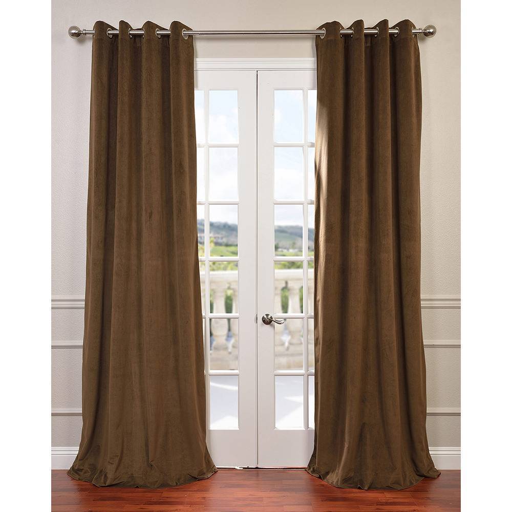 Signature Velvet Grommet 96 inch Blackout Curtain Panel  