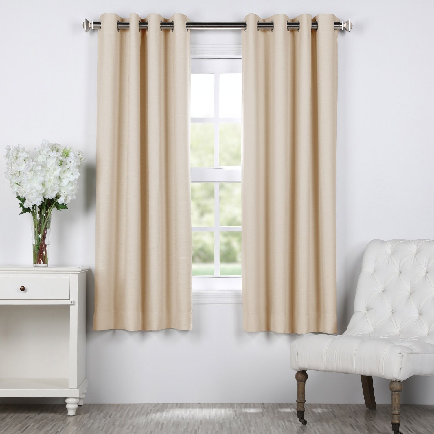 Exclusive Fabrics Bellino Grommet Top 63-Inch Blackout Curtain Panel | eBay