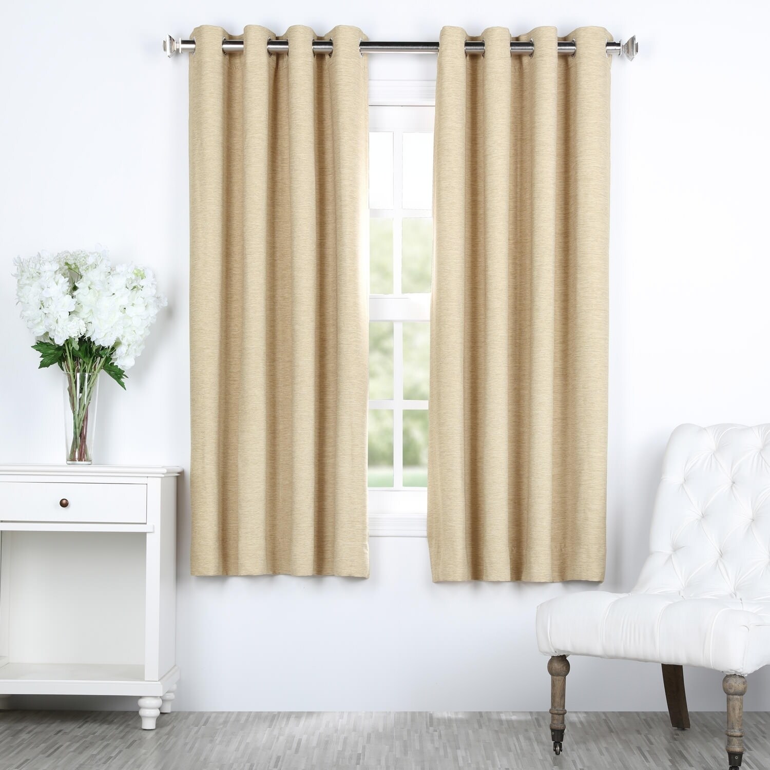 Exclusive Fabrics Bellino Grommet Top 63-Inch Blackout Curtain Panel | eBay