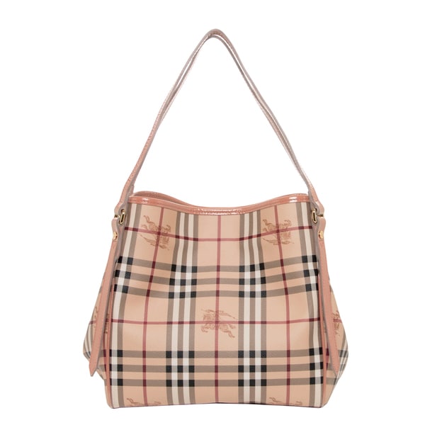 Burberry Small Canter Haymarket Check Tote